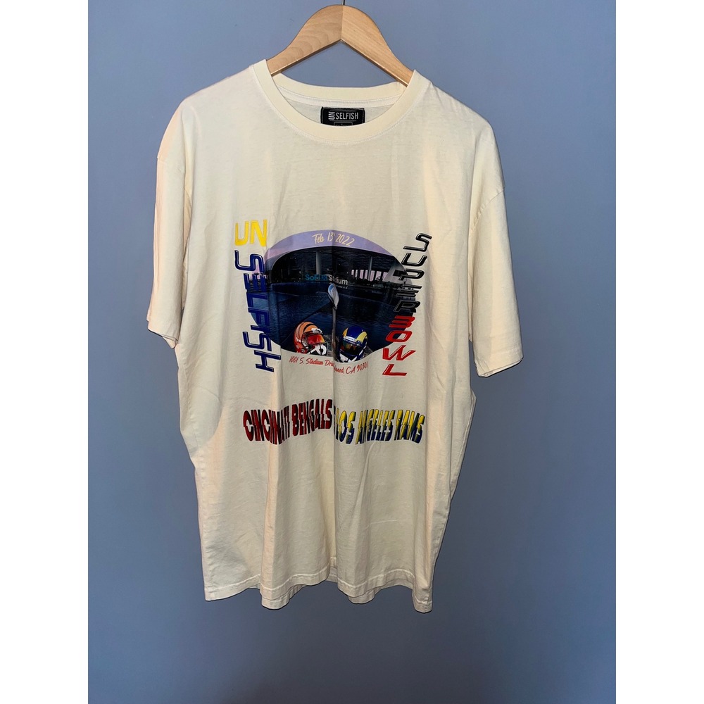 Unselfish Super Bowl LVI T-Shirt Cincinnati Bengals‎ Los Angeles Rams XL